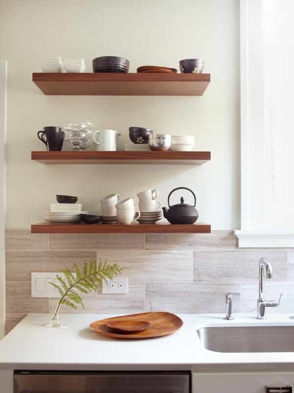 Kitchen Re-Vamp simple-wall-shelves